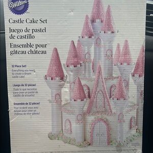 Wilton Pink and White Castle Cake Toppers